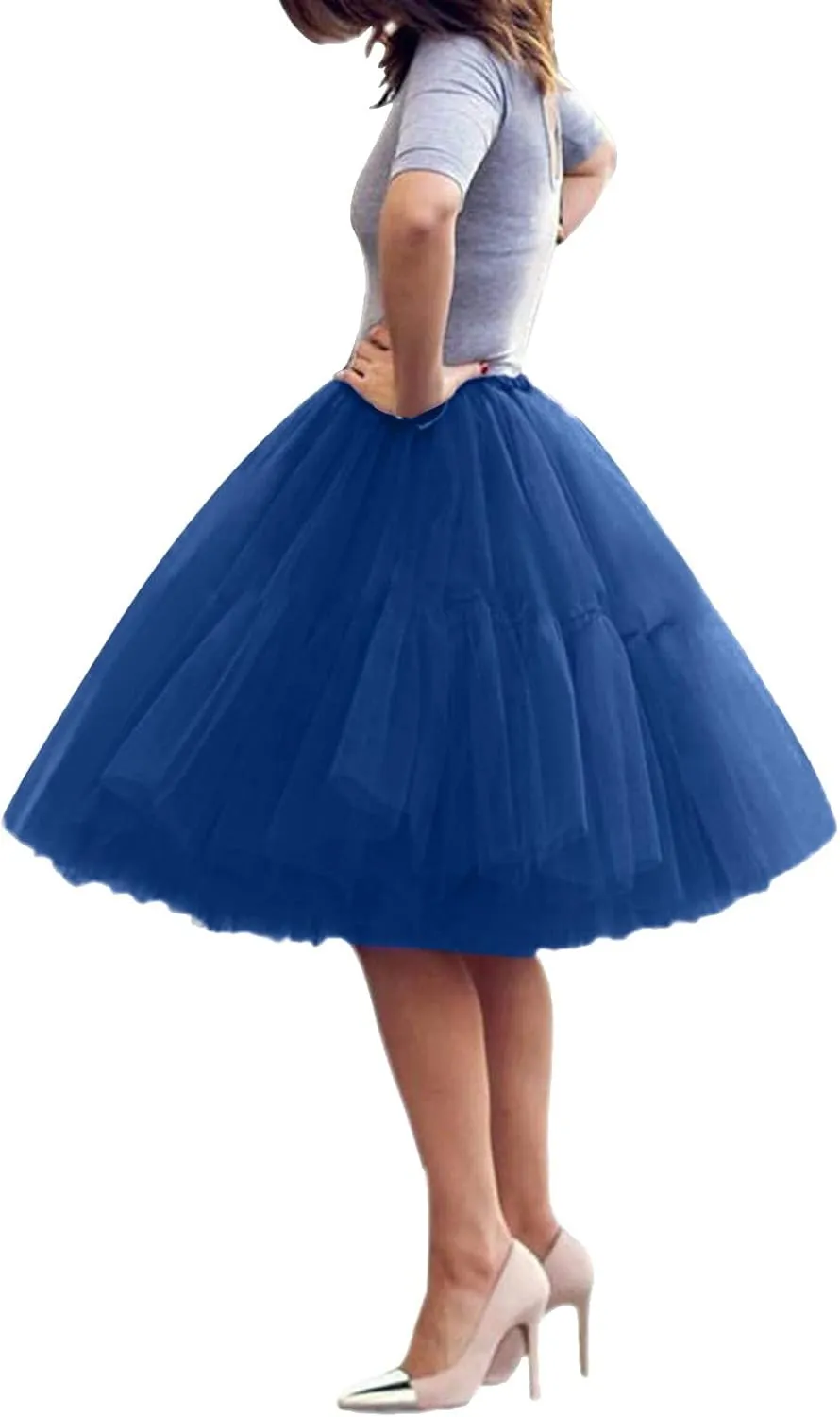 2023 Fashion New Womens Skirts Tulle Mesh Pleated Puffy Skirt Speed Outfits for Party Skirts Poodle Midi Skirt