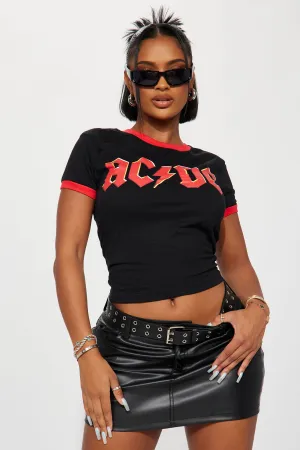 ACDC Rocker Ringer Tee - Black/Red