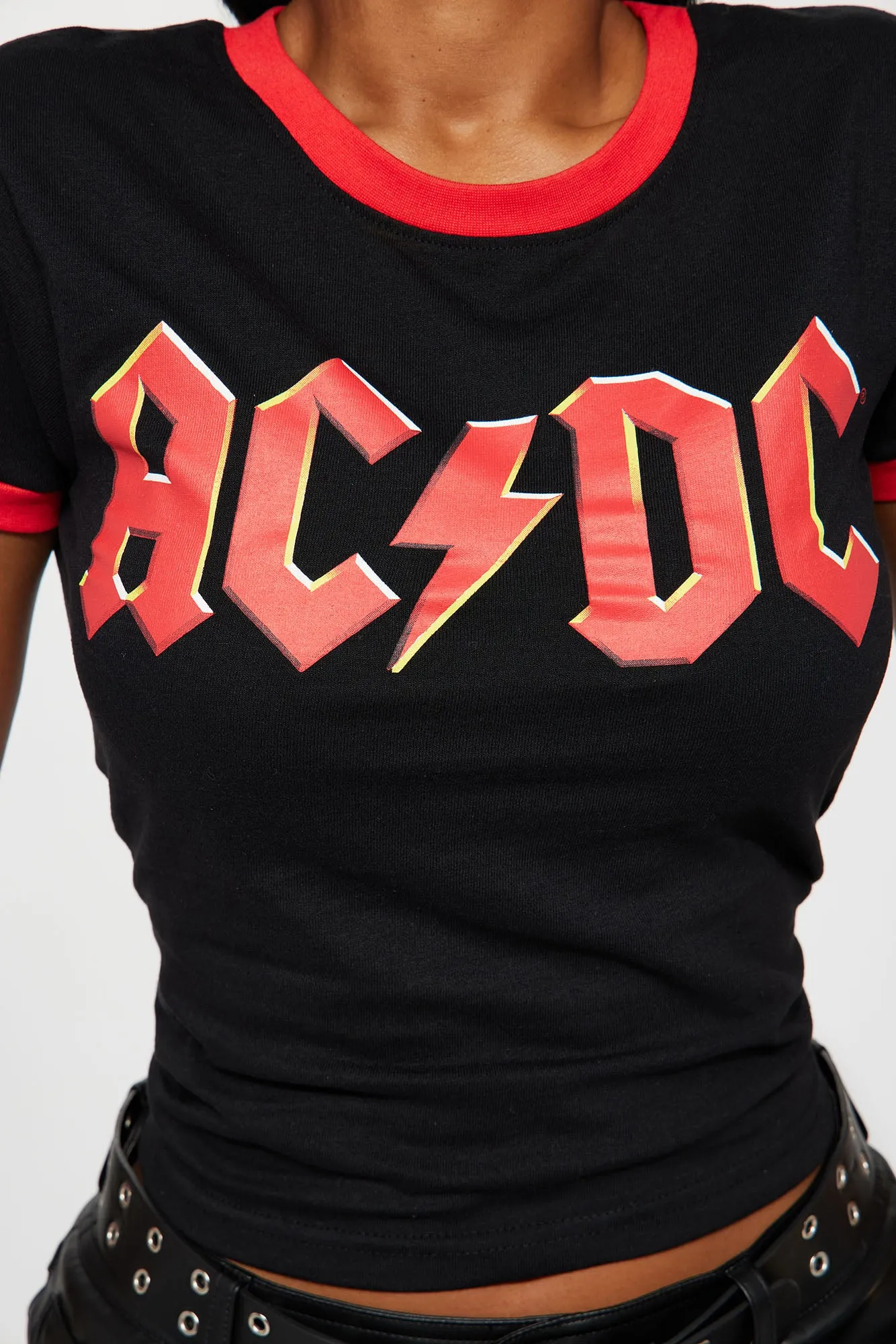 ACDC Rocker Ringer Tee - Black/Red