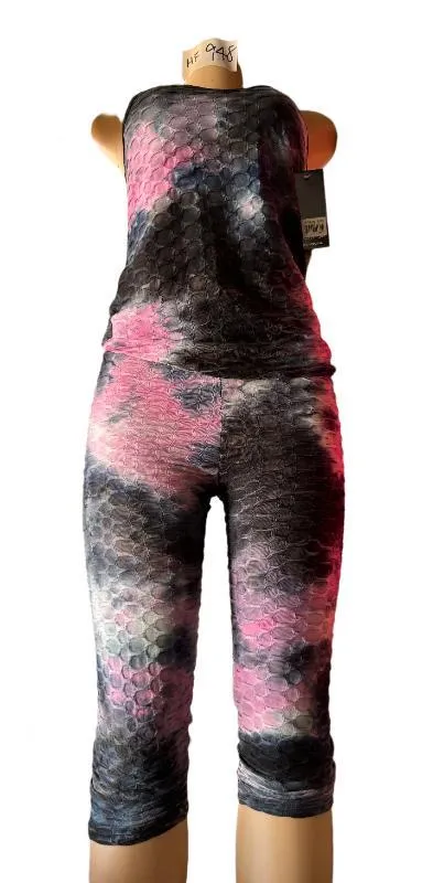 Active Tie Dye Sports Tank & Capris Wholesale