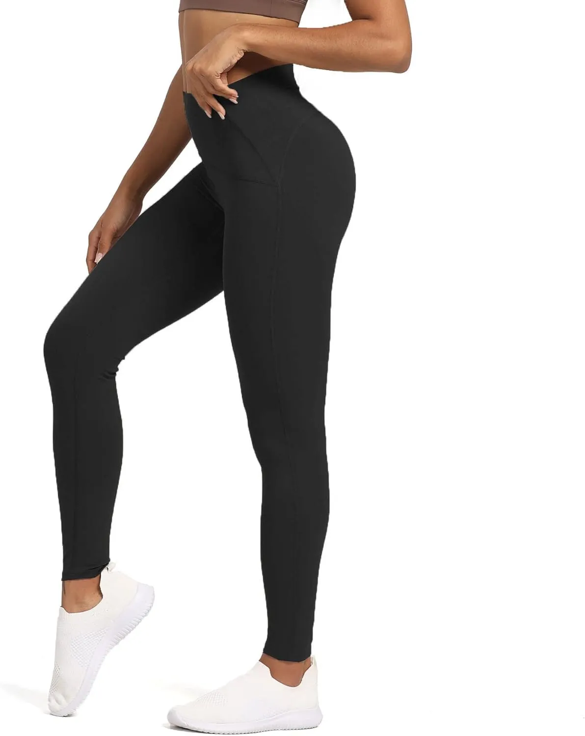 Aoxjox High Waisted Workout Leggings for Women Tummy Control High Rise Scrunch Buttery Soft Scarlett Yoga Pants