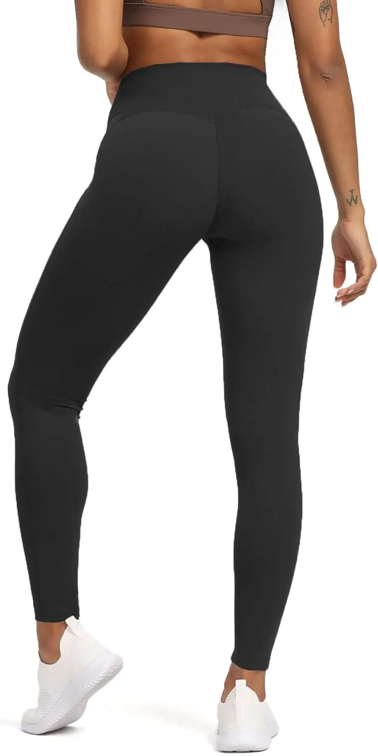 Aoxjox High Waisted Workout Leggings for Women Tummy Control High Rise Scrunch Buttery Soft Scarlett Yoga Pants