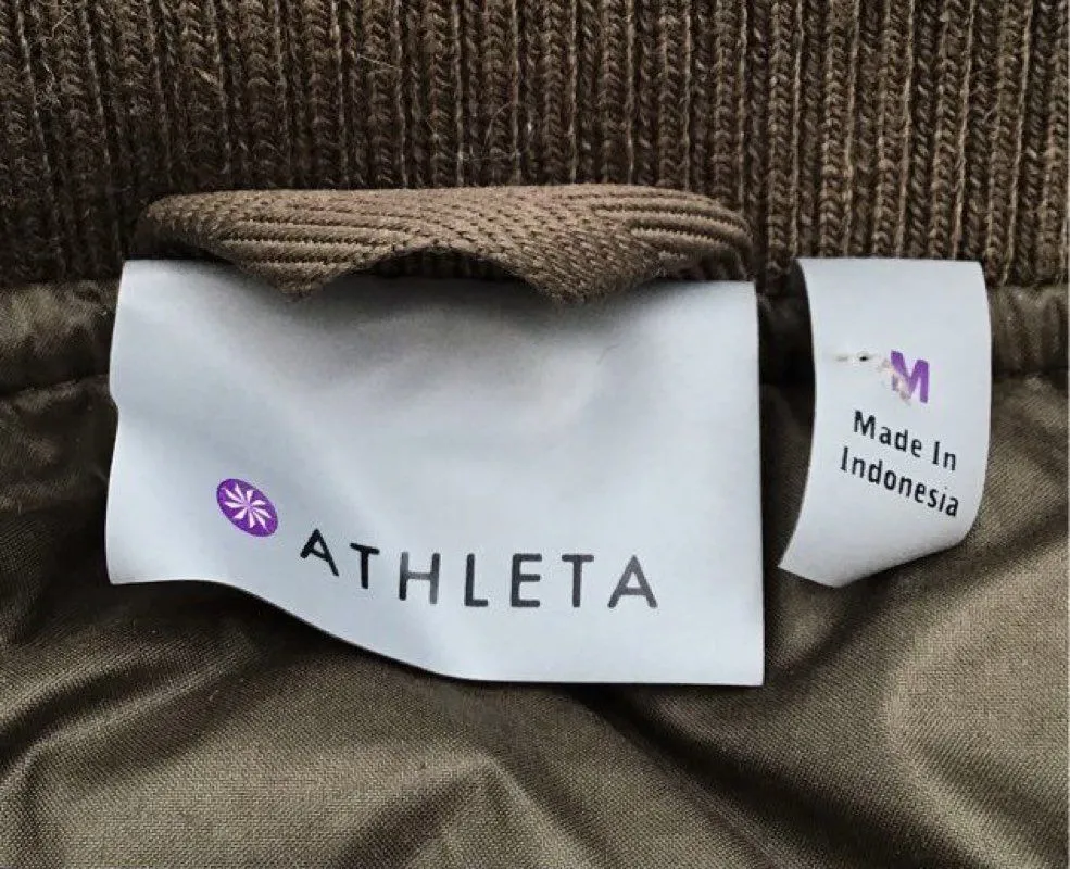 Athleta Women's Brown Beige Puffer Vest - Size Medium