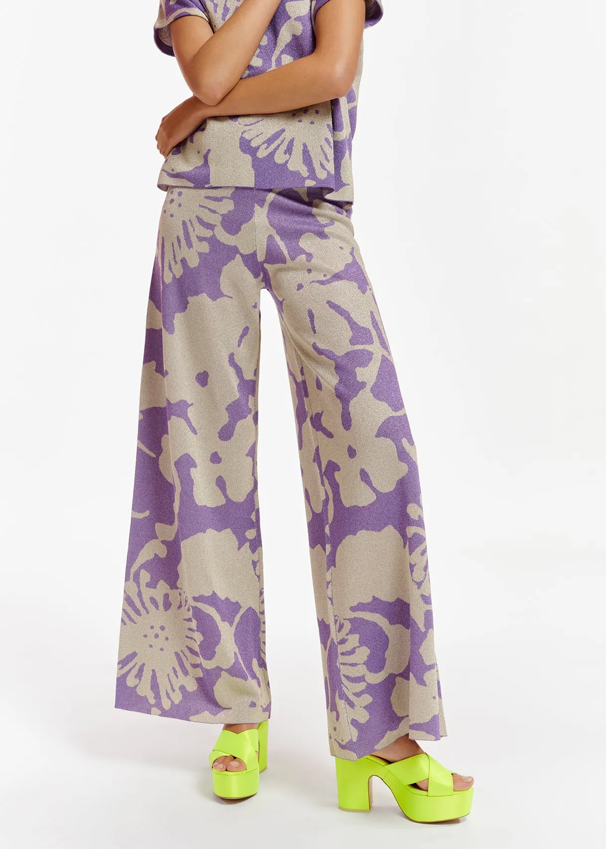 Beige and purple jacquard-knit lurex pants (ready to publish wrong_packshot)