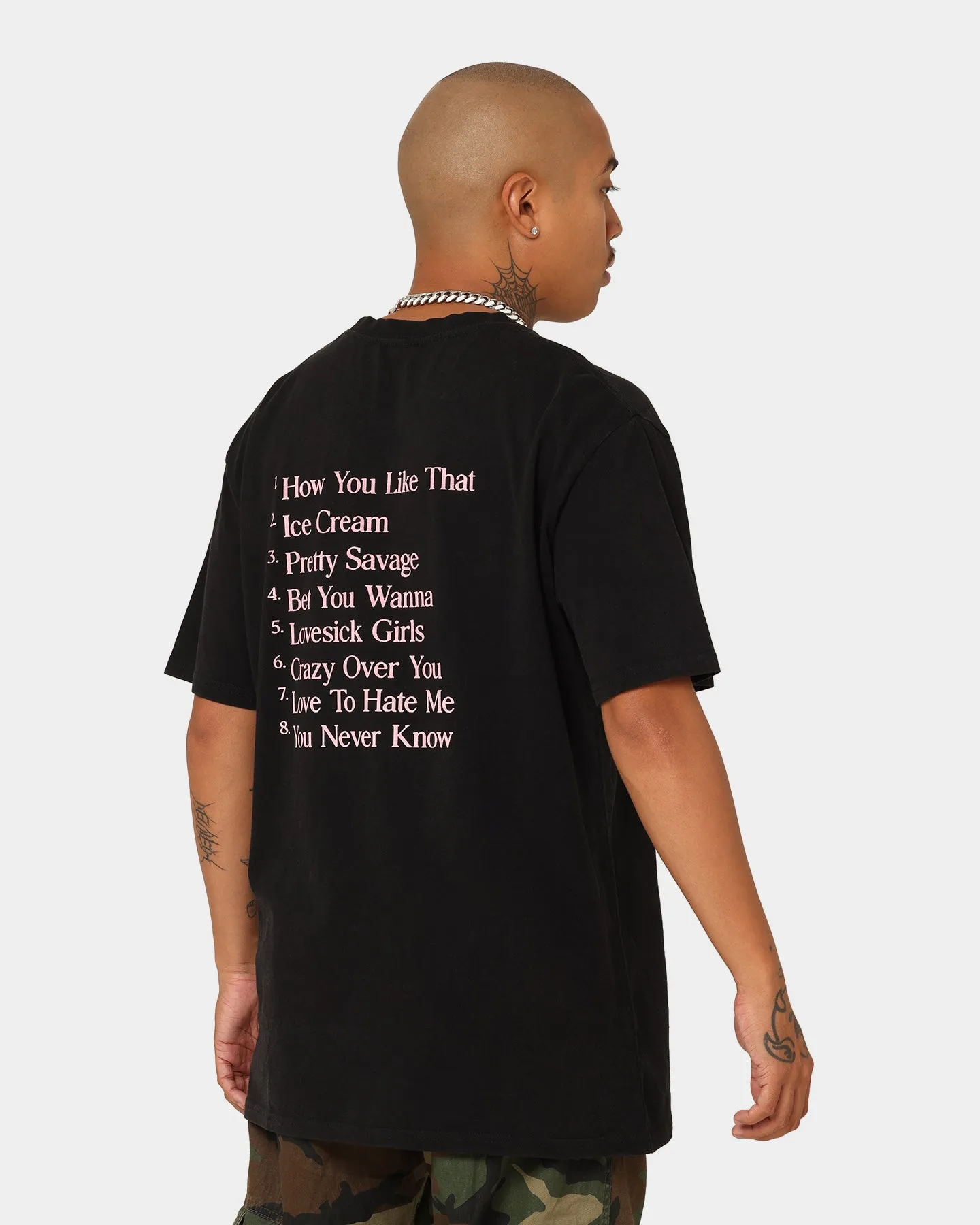 Black Pink Black Pink Album T-Shirt Washed Black
