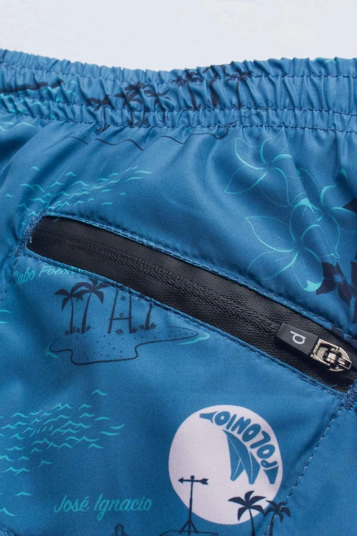 Blue La Isla Runner Swim Trunks