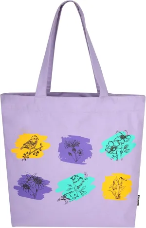 Canvas Big Zip Printed Handbag Tote, Cotton, Inner Pocket, Ecofriendly Bags for Women, Shopping Bag, Easy to Wash