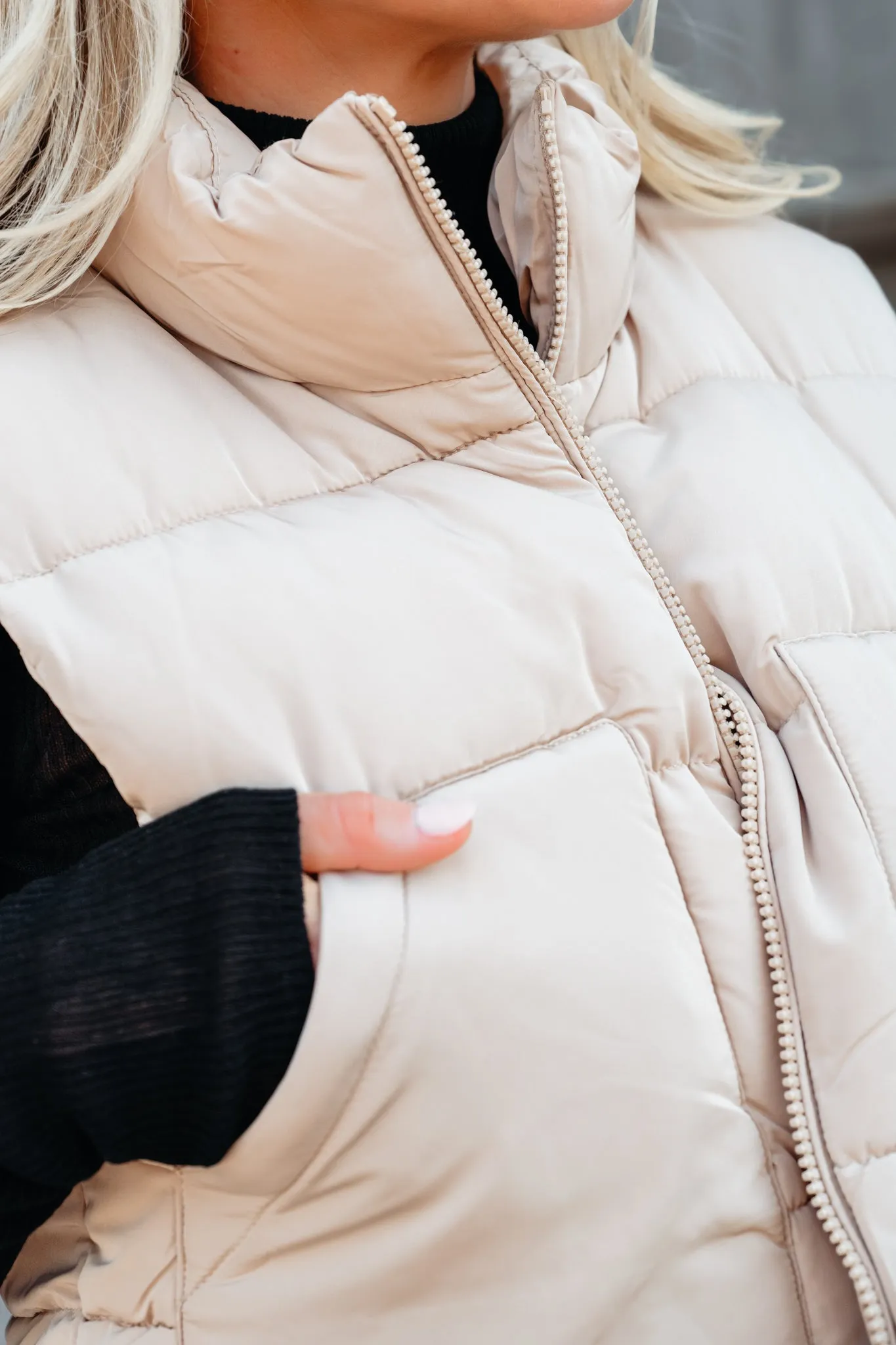 Chill Puffer Vest - Khaki