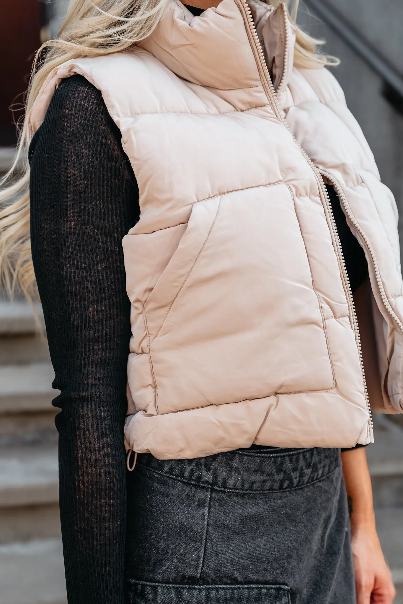 Chill Puffer Vest - Khaki