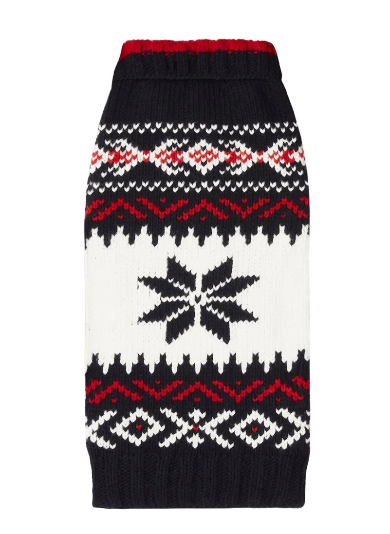 Chilly Dog Navy Vail Dog Sweater
