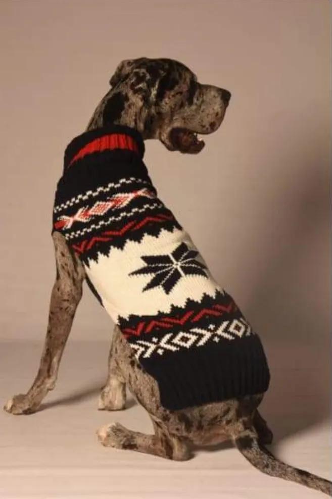 Chilly Dog Navy Vail Dog Sweater