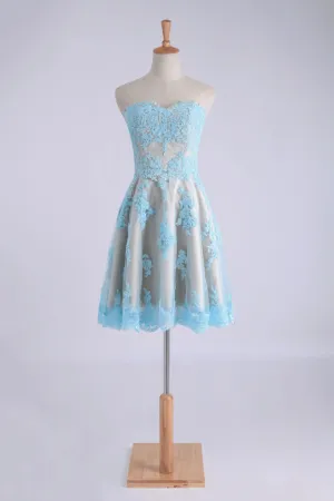 Cocktail Dresses Sweetheart A-Line Tulle With Applique