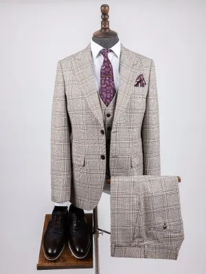 Conner  Cream Set Blazer Linen Suit