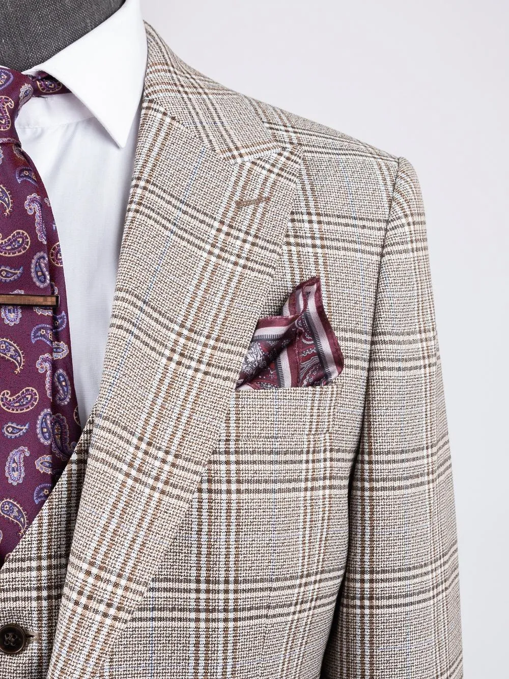 Conner  Cream Set Blazer Linen Suit