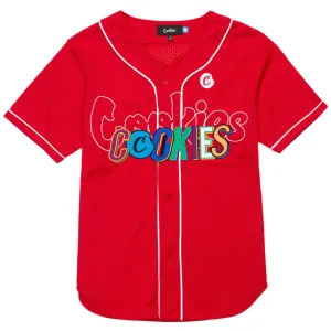Cookies 'On The Block' Knit Athletic Jersey/ Emb/ Applique Artwork