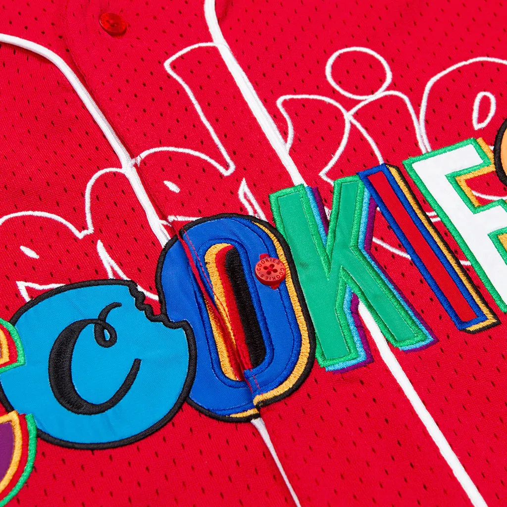 Cookies 'On The Block' Knit Athletic Jersey/ Emb/ Applique Artwork
