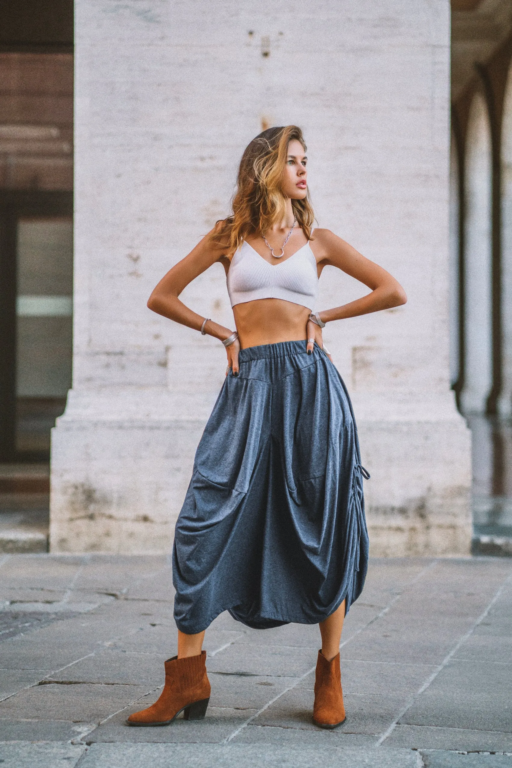 Cotton Pants Amisha Blue