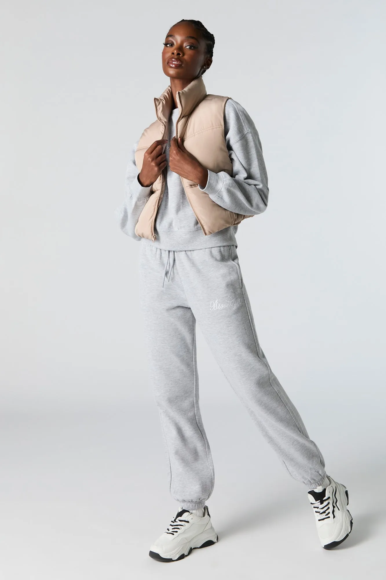 Cropped Puffer Vest