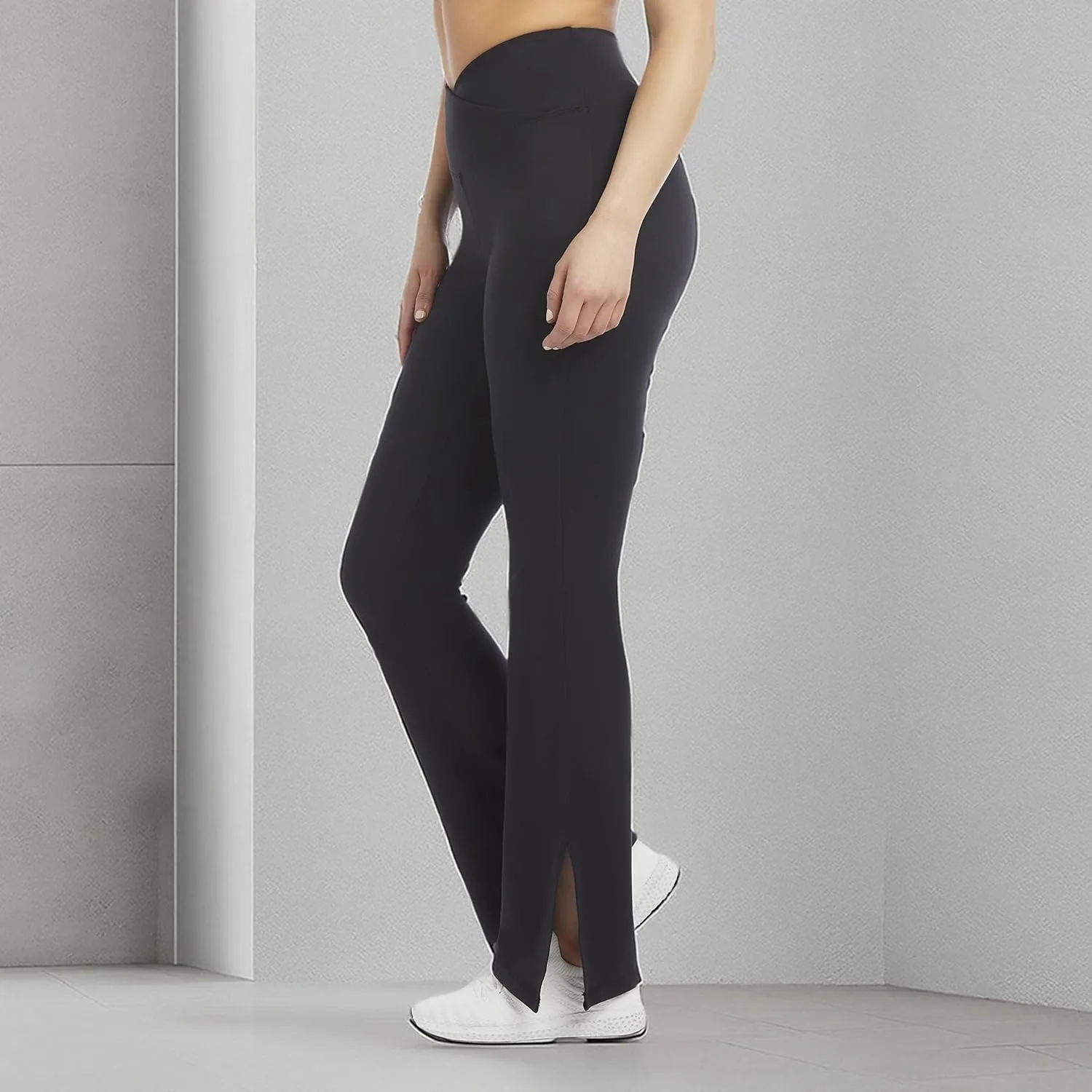 Danskin Women's Side Slit Flare Yoga Pant