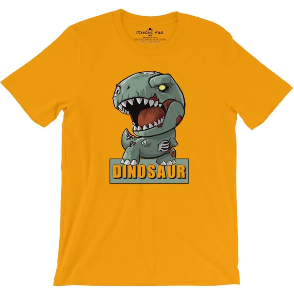 Dinosaur Men round Neck T-Shirts