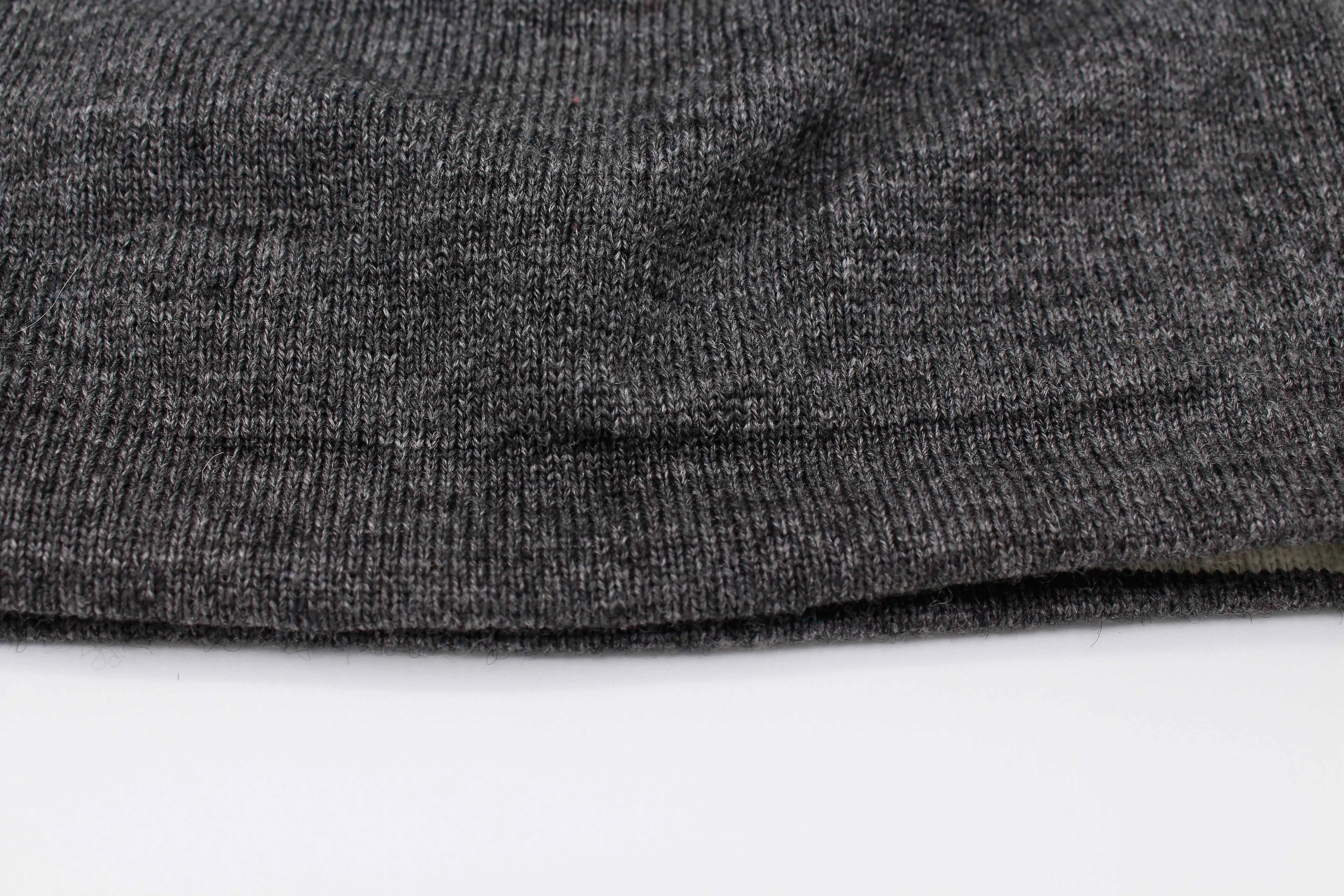 Double Sided White And Dark Gray Unisex 100% Cashmere Cap/Beanie