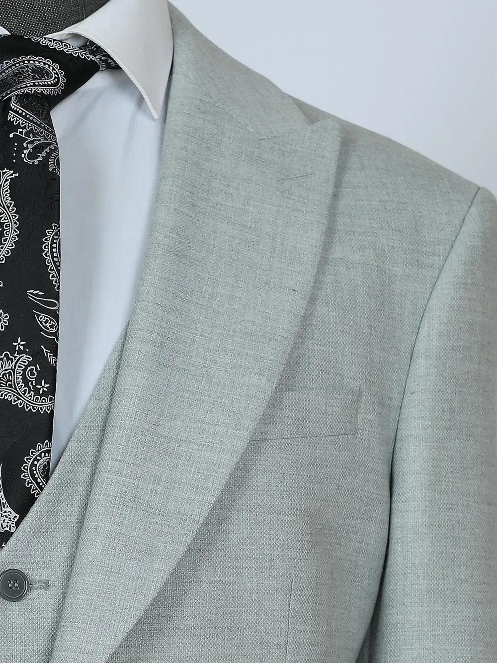 Enzo White Set Blazer Linen Suit
