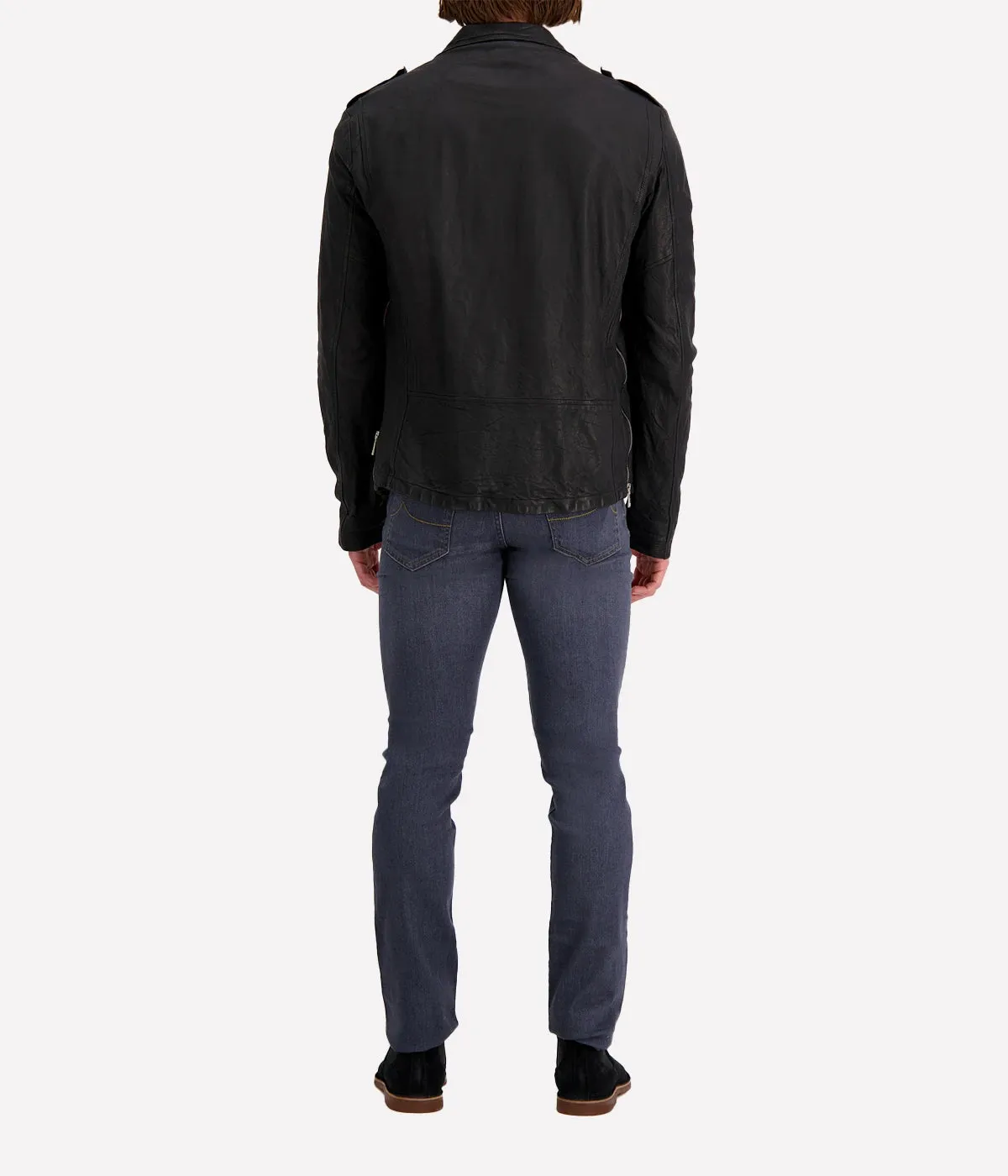 *FINAL SALE* Leather Jacket in Nero