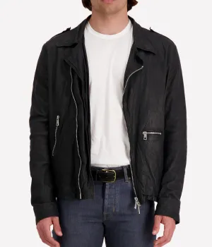 *FINAL SALE* Leather Jacket in Nero