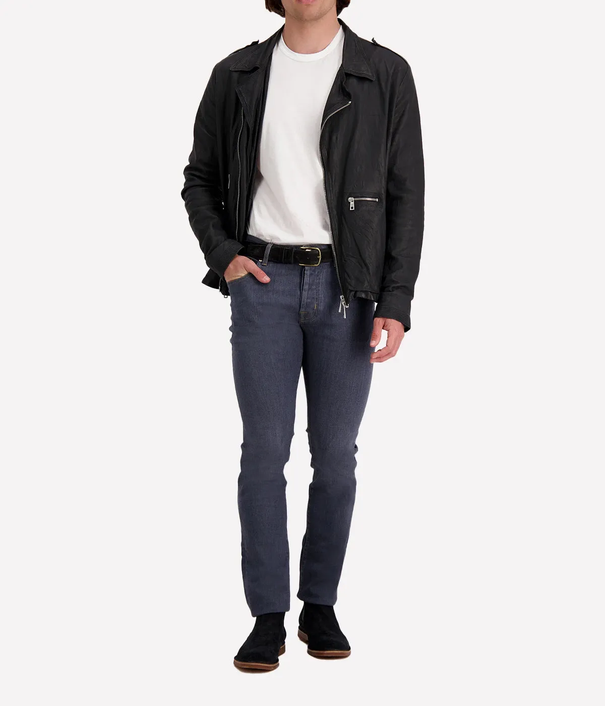 *FINAL SALE* Leather Jacket in Nero