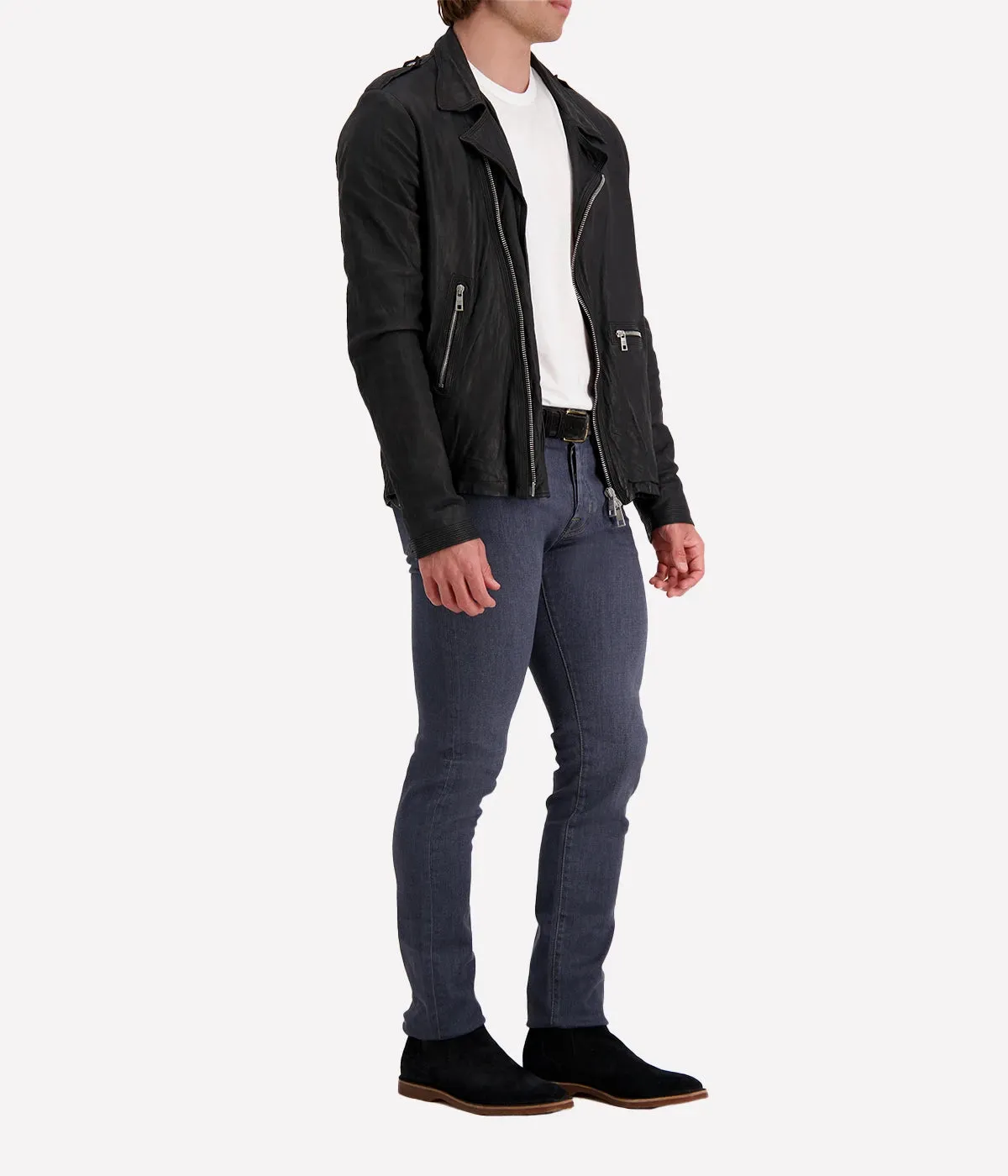 *FINAL SALE* Leather Jacket in Nero