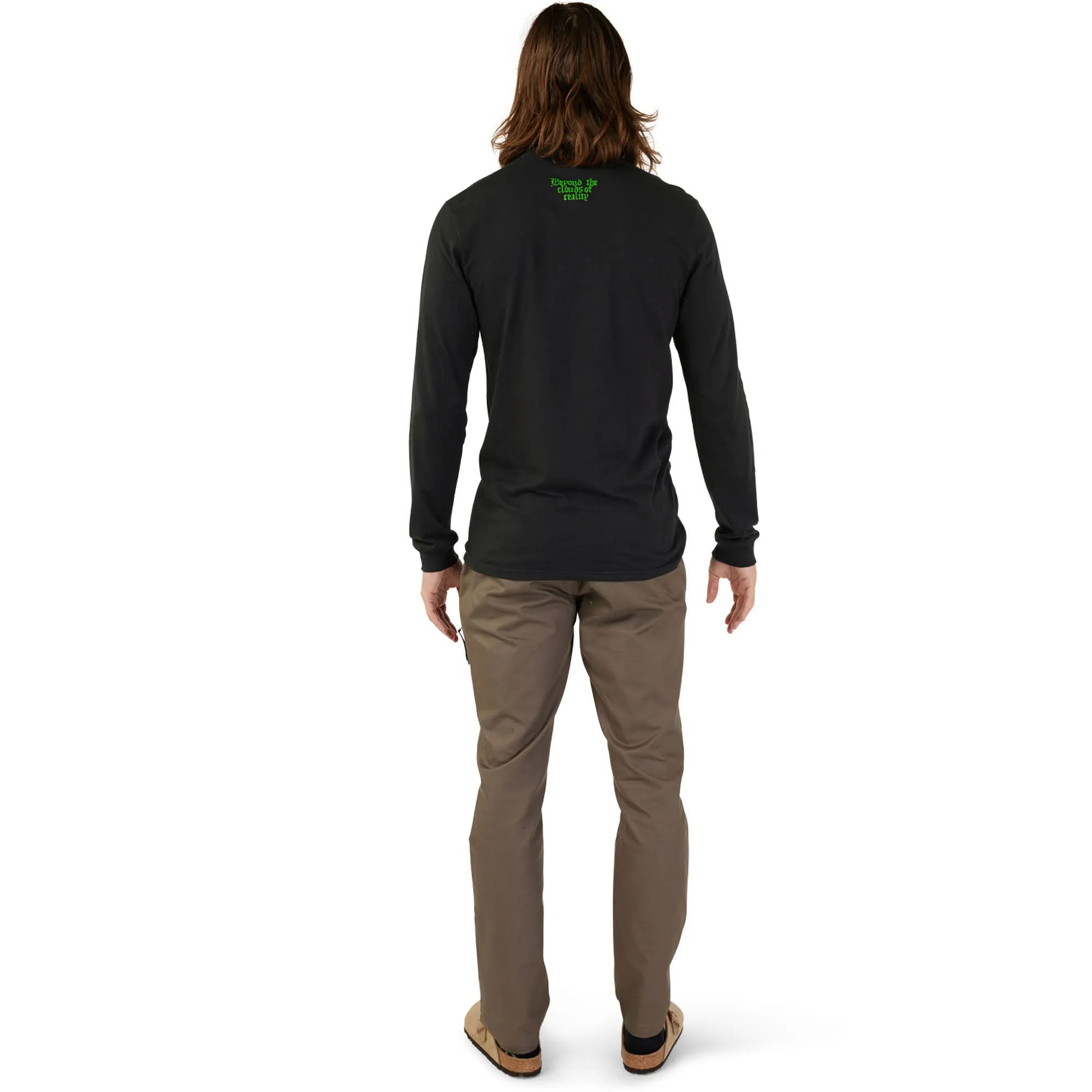Fox Racing  Mens Atlas Long Sleeve Premium Tee T-Shirt Casual Cotton Black