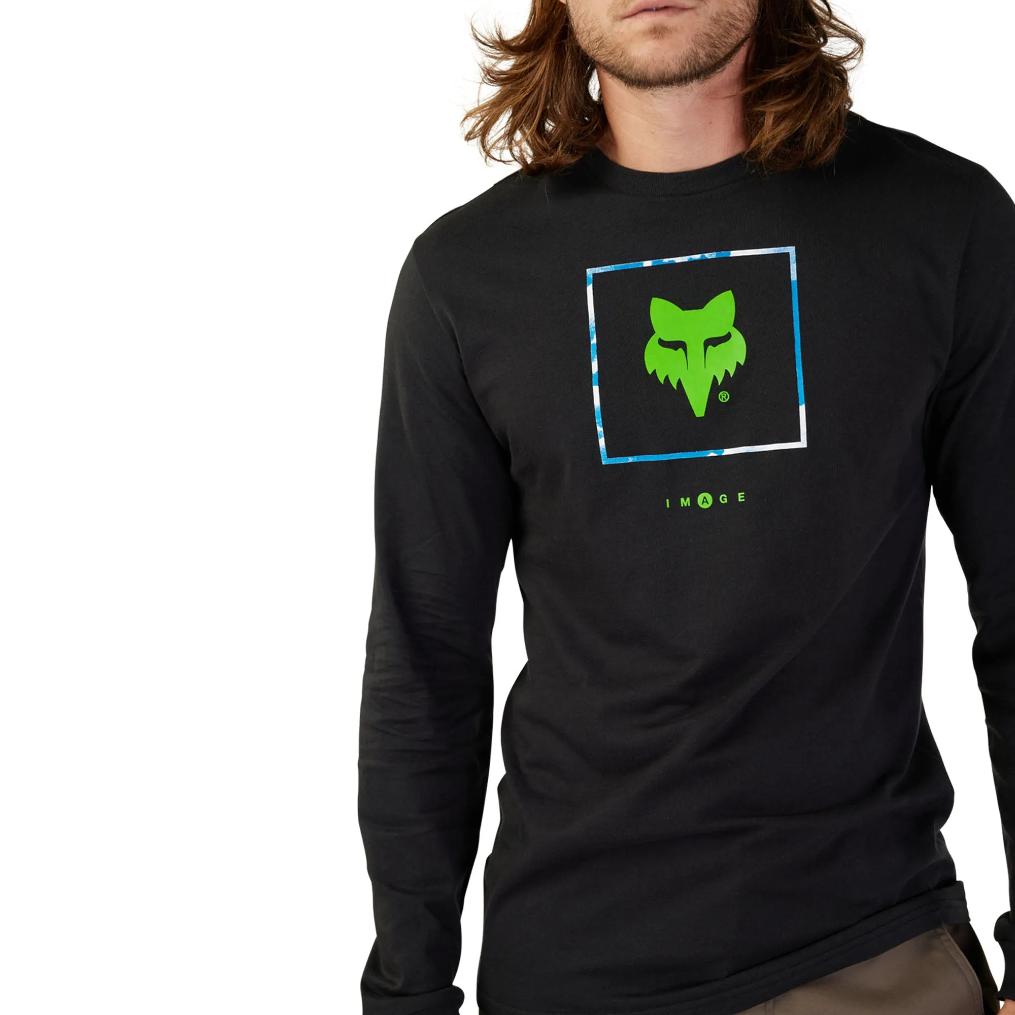 Fox Racing  Mens Atlas Long Sleeve Premium Tee T-Shirt Casual Cotton Black