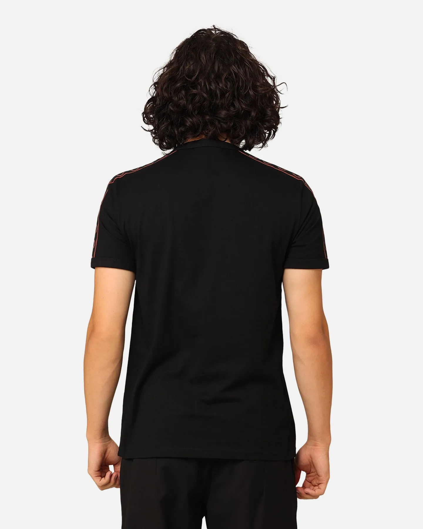 Fred Perry Contrast Tape Ringer T-Shirt Black/Whisky Brown