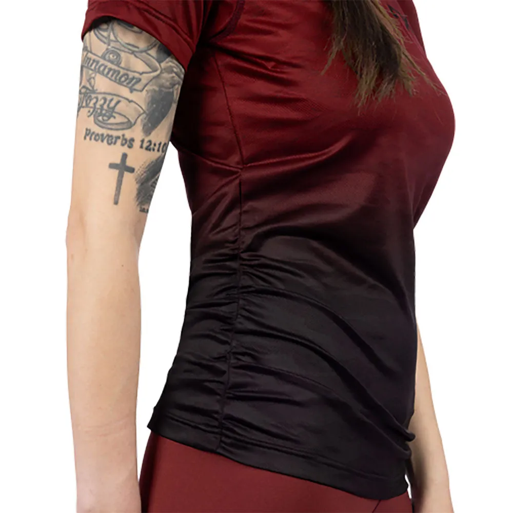 FXR Exhale Active T-Shirt Raspberry-Black Pink