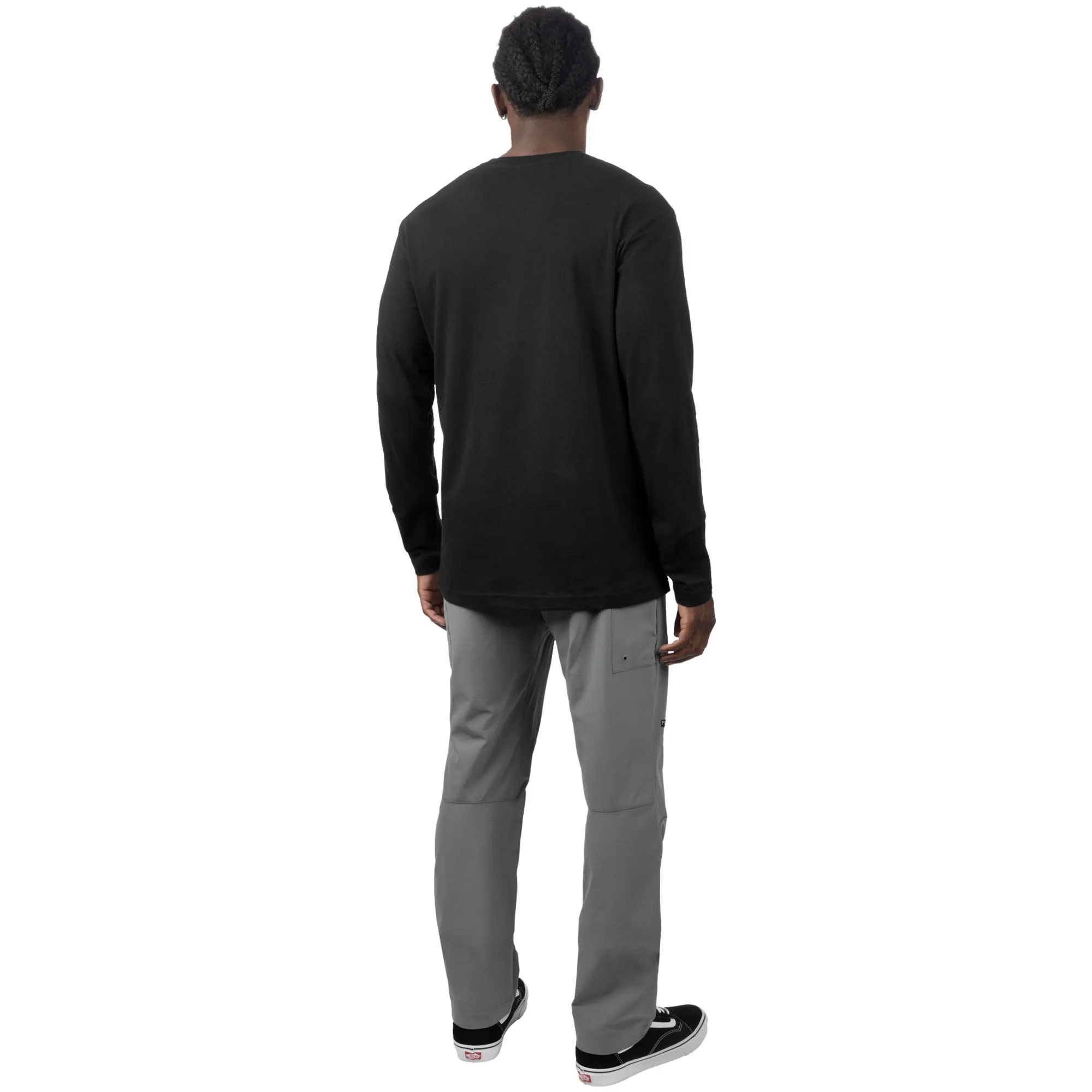 FXR  Mens Podium Premium Long Sleeve T-Shirt Tee DWR Sunshield Black White