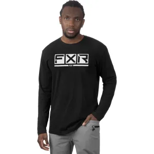FXR  Mens Podium Premium Long Sleeve T-Shirt Tee DWR Sunshield Black White