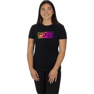 FXR Podium Premium T-Shirt Black/Neon Fusion