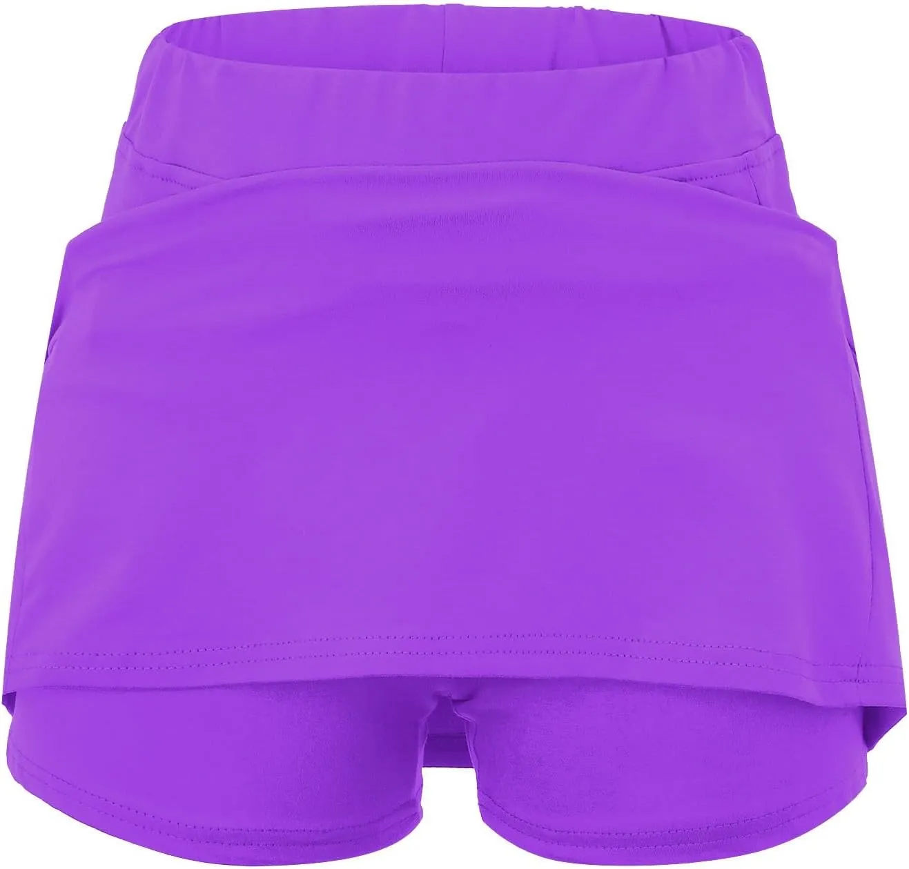 Generic Skorts for Women with Pockets - Lightweight Skirt Athletic Inner Shorts for Running Tennis Golf Workout Sports
