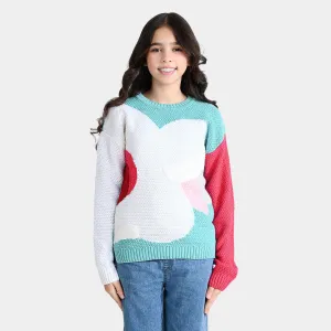 Girls Acrylic Sweater Cosmos-Multi