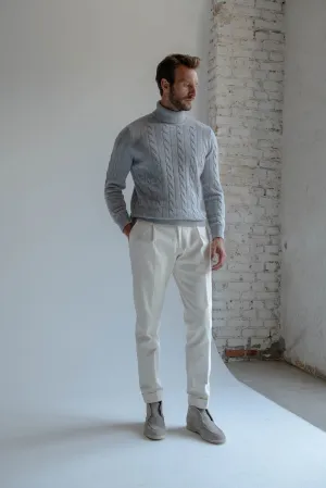 Grey turtleneck  Made in Italy