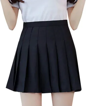 High Waisted Mini Skirts for Women Anti-Slip Lining A-Line Casual Skirts with Elastic Waist and Flowy Chiffon Fabric