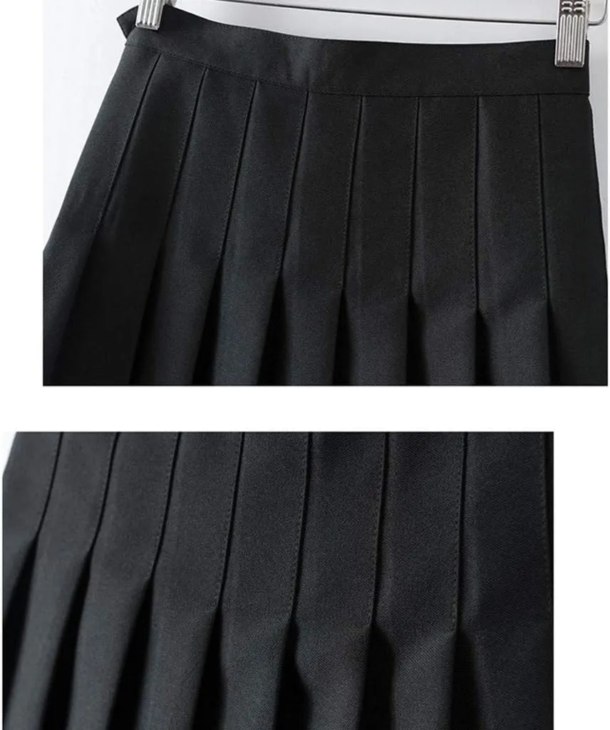 High Waisted Mini Skirts for Women Anti-Slip Lining A-Line Casual Skirts with Elastic Waist and Flowy Chiffon Fabric