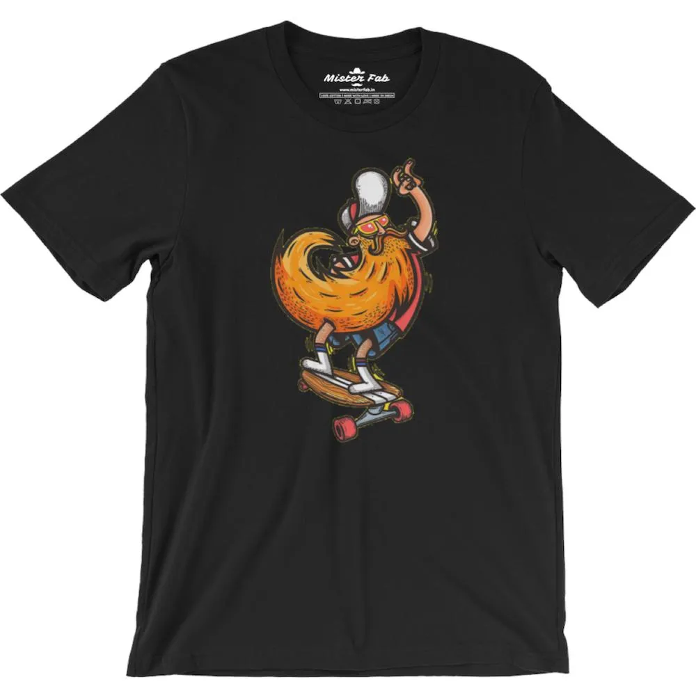 Hipster Beard Men Round Neck T-shirts
