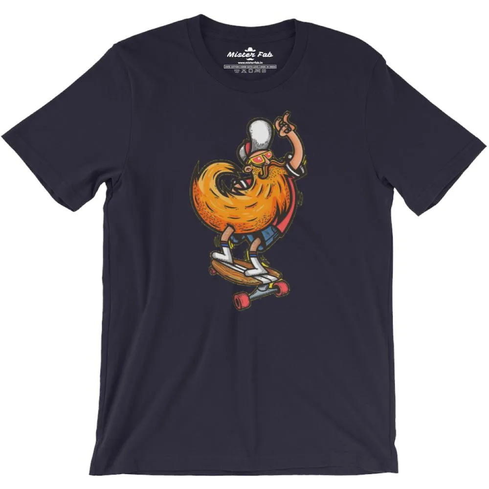 Hipster Beard Men Round Neck T-shirts