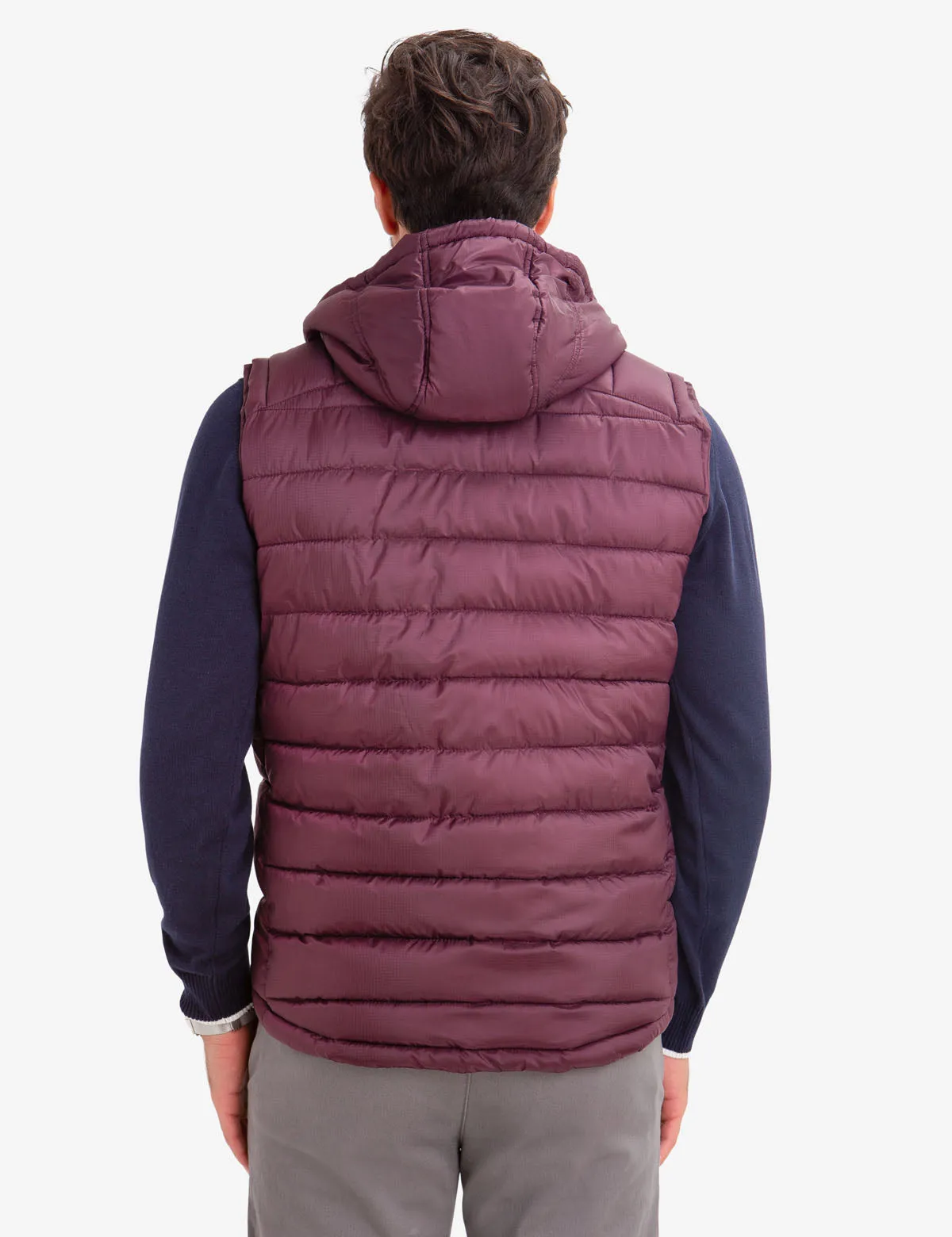 HOODED PUFFER VEST