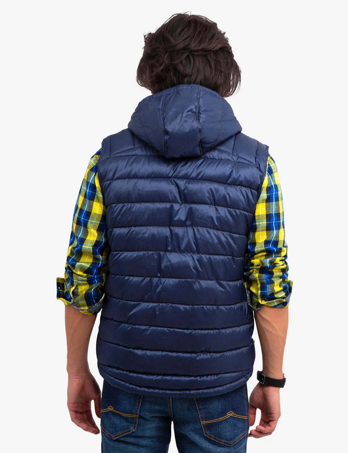 HOODED PUFFER VEST