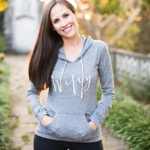 Light Gray Wifey Lightweight Hoodie