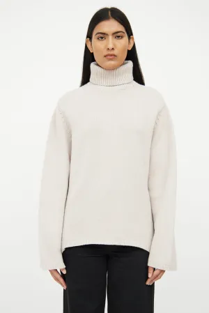 Light Grey Turtleneck Sweater
