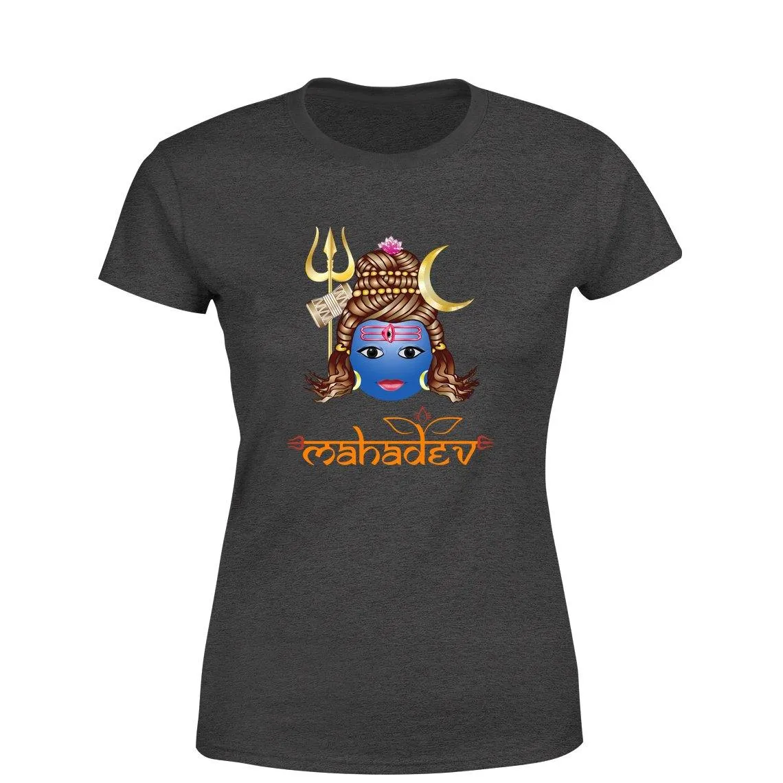Mahadev Women Round Neck printed T-Shirts