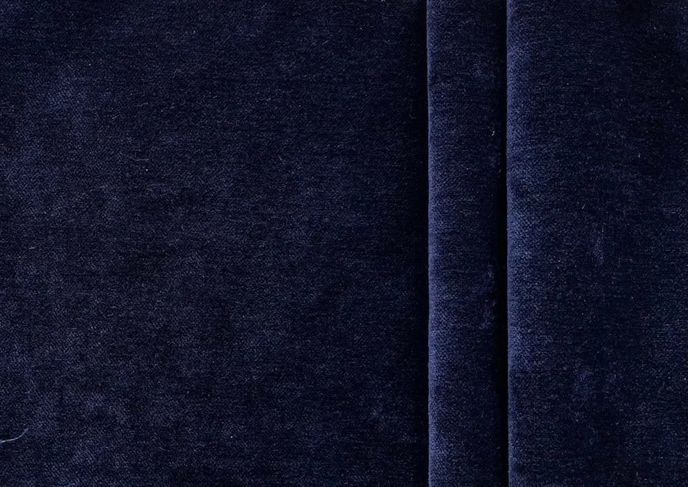 Midnight Ink Upholstery Chenille Velvet (Exclusively Made for Britex in Turkey)